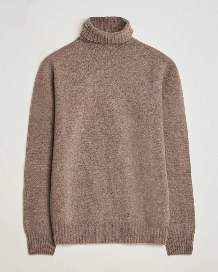 Herre | Trøjer | Altea | Wool/Cashmere Rollneck Taupe