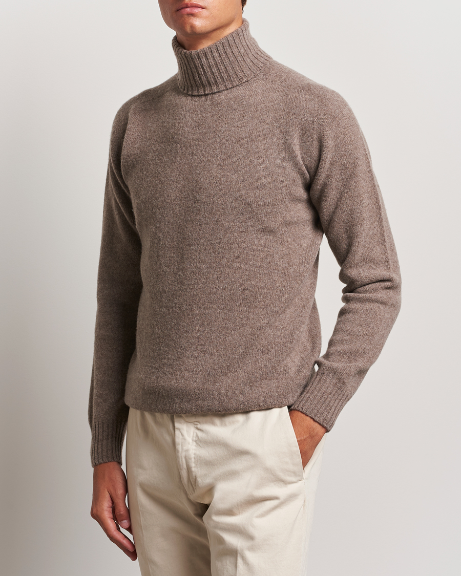 Herre | Trøjer | Altea | Wool/Cashmere Rollneck Taupe
