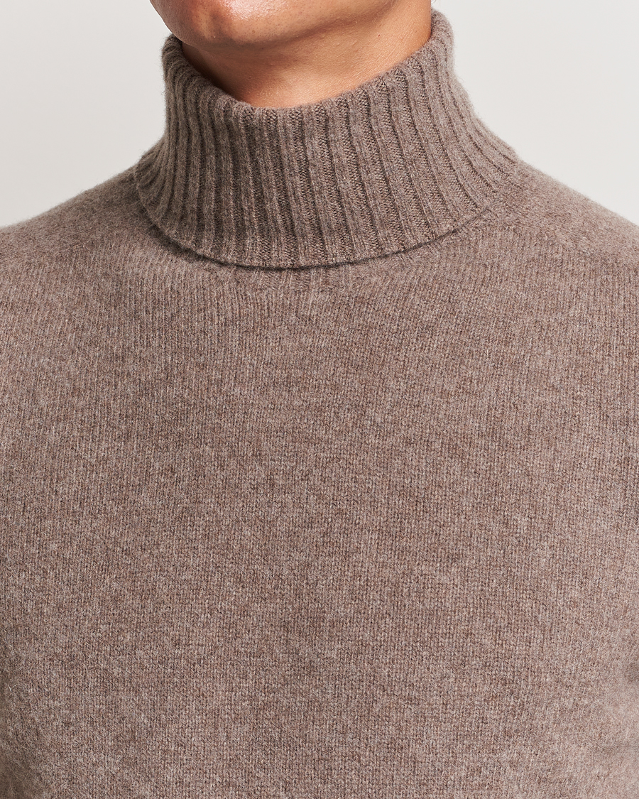 Herre | Trøjer | Altea | Wool/Cashmere Rollneck Taupe