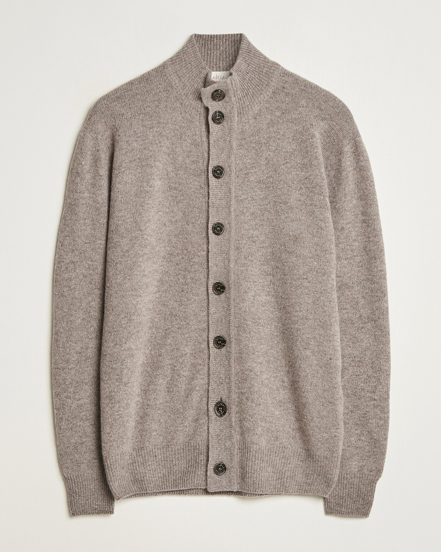 Herre | Trøjer | Altea | Shetland Cardigan Taupe