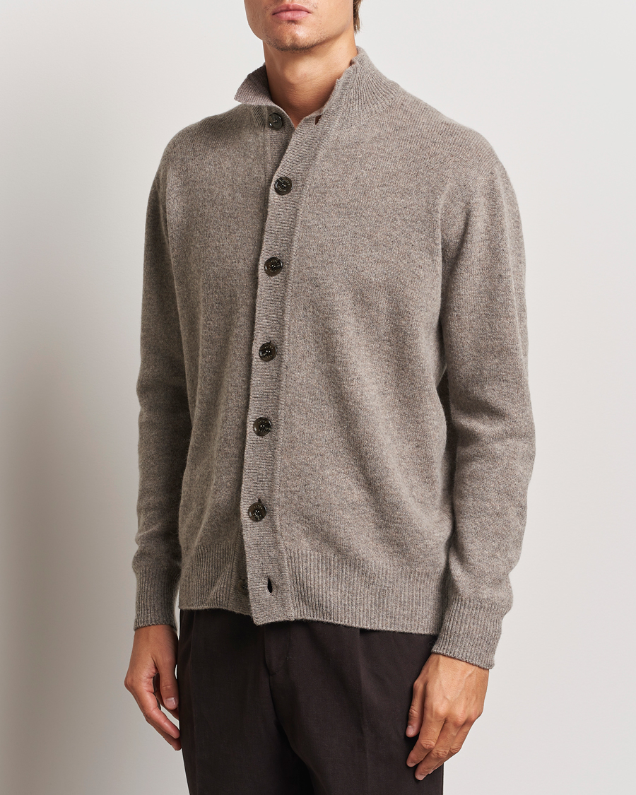 Herre | Trøjer | Altea | Shetland Cardigan Taupe