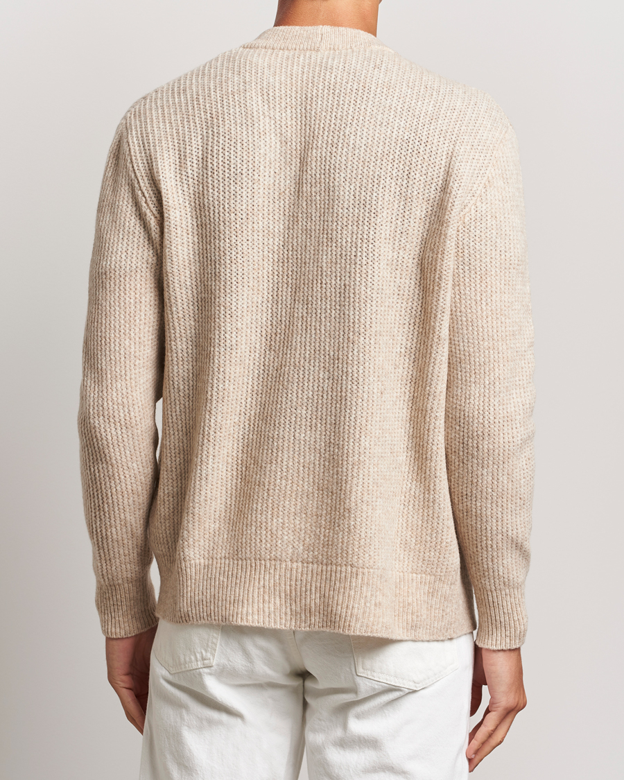 Herre | Trøjer | Altea | Soft Rib Stich Cardigan Cream