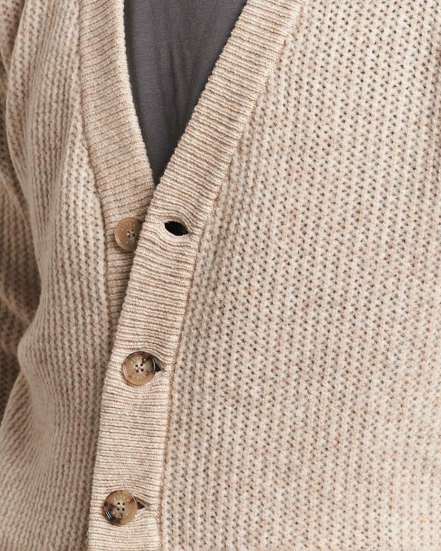 Herre | Trøjer | Altea | Soft Rib Stich Cardigan Cream