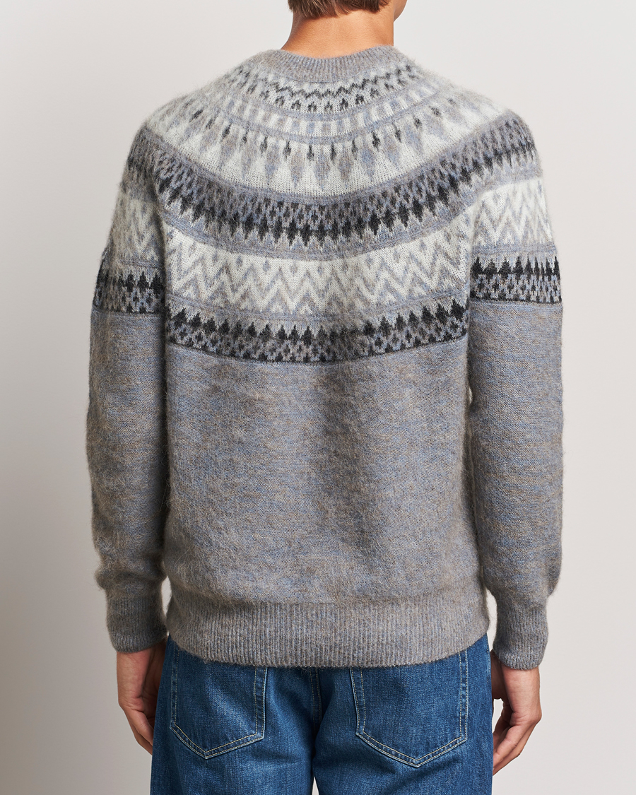 Herre | Trøjer | Altea | Wool/Cashmere Norwegian Sweater Grey