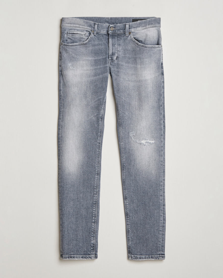 Herre | Jeans | Dondup | George Light Distressed Jeans Light Grey
