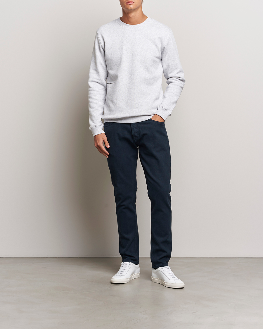 Herre | Trøjer | Dondup | Logo Crew Neck Sweatshirt Grey Melange