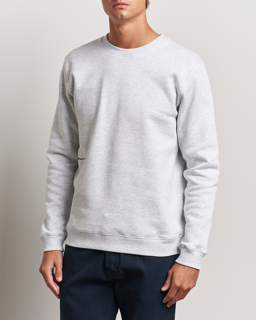 Herre | Trøjer | Dondup | Logo Crew Neck Sweatshirt Grey Melange