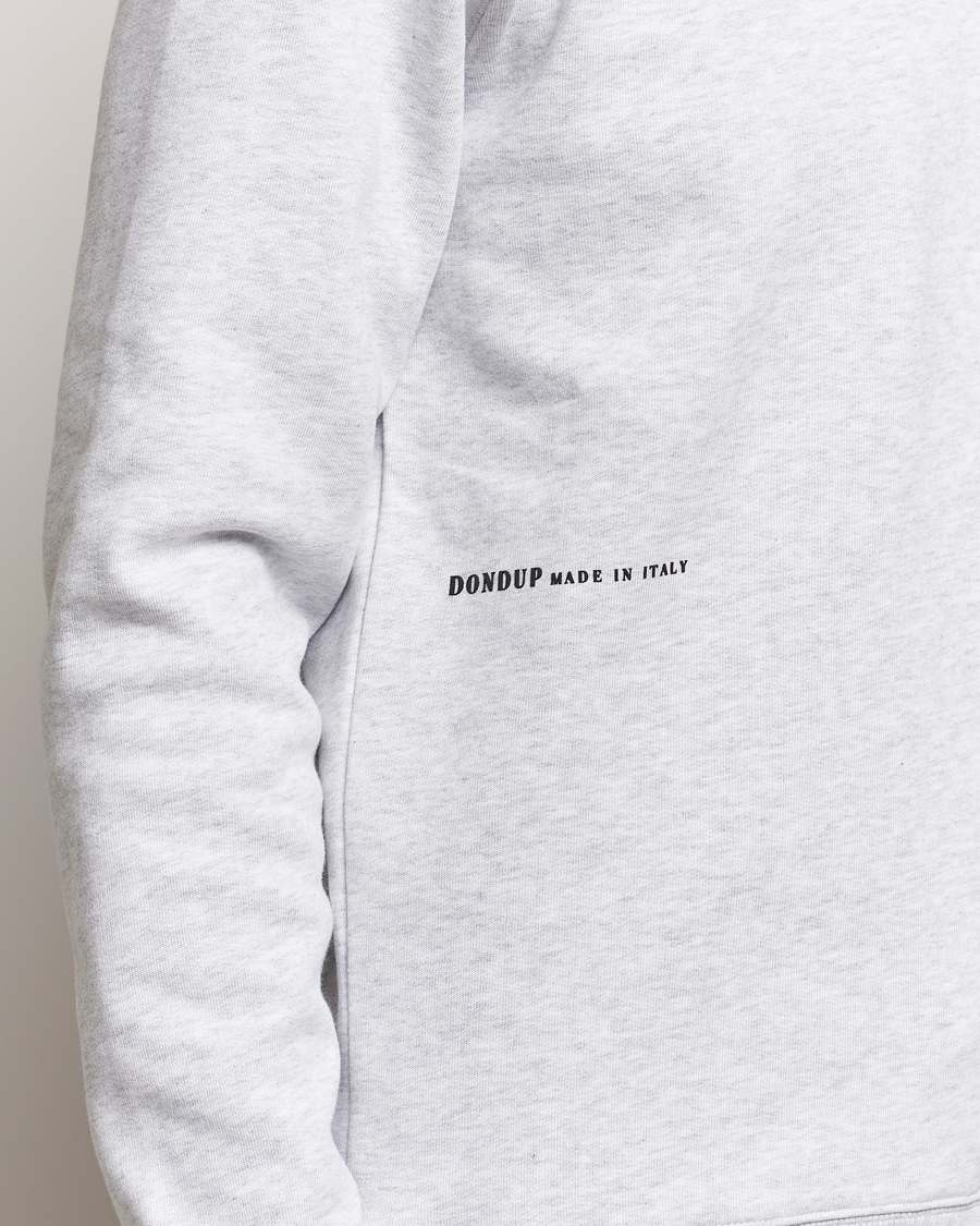 Herre | Trøjer | Dondup | Logo Crew Neck Sweatshirt Grey Melange