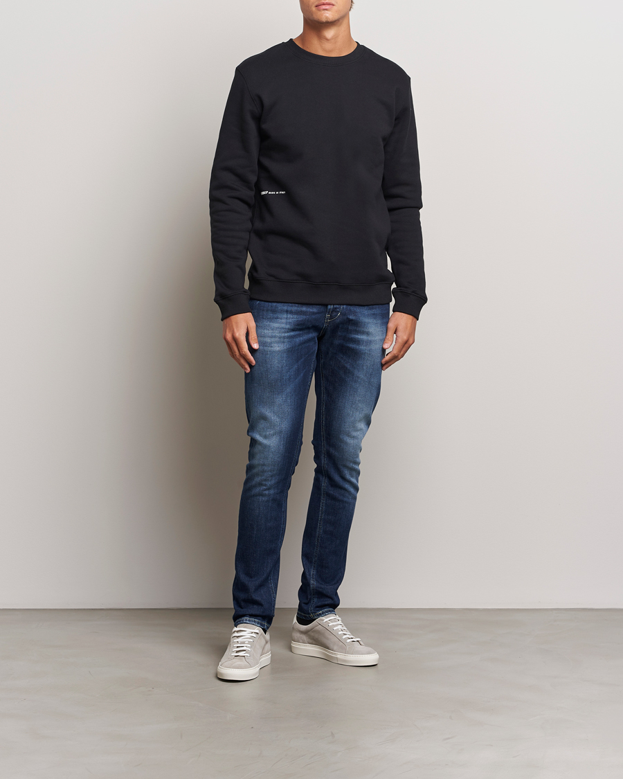 Herre | Trøjer | Dondup | Logo Crew Neck Sweatshirt Black
