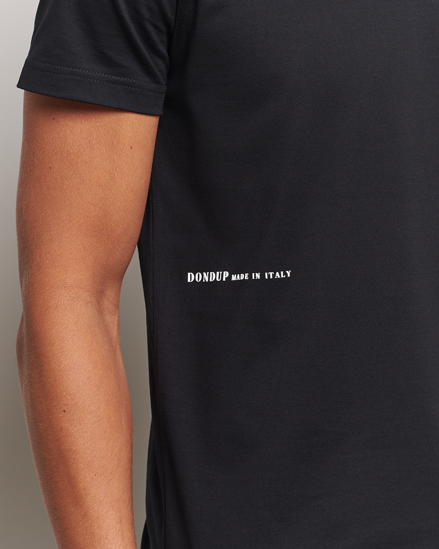Herre | T-Shirts | Dondup | Logo Crew Neck T-Shirt Black