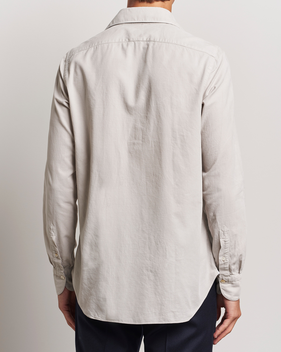 Herre | Skjorter | Finamore Napoli | Gaeta Corduroy Shirt Light Beige