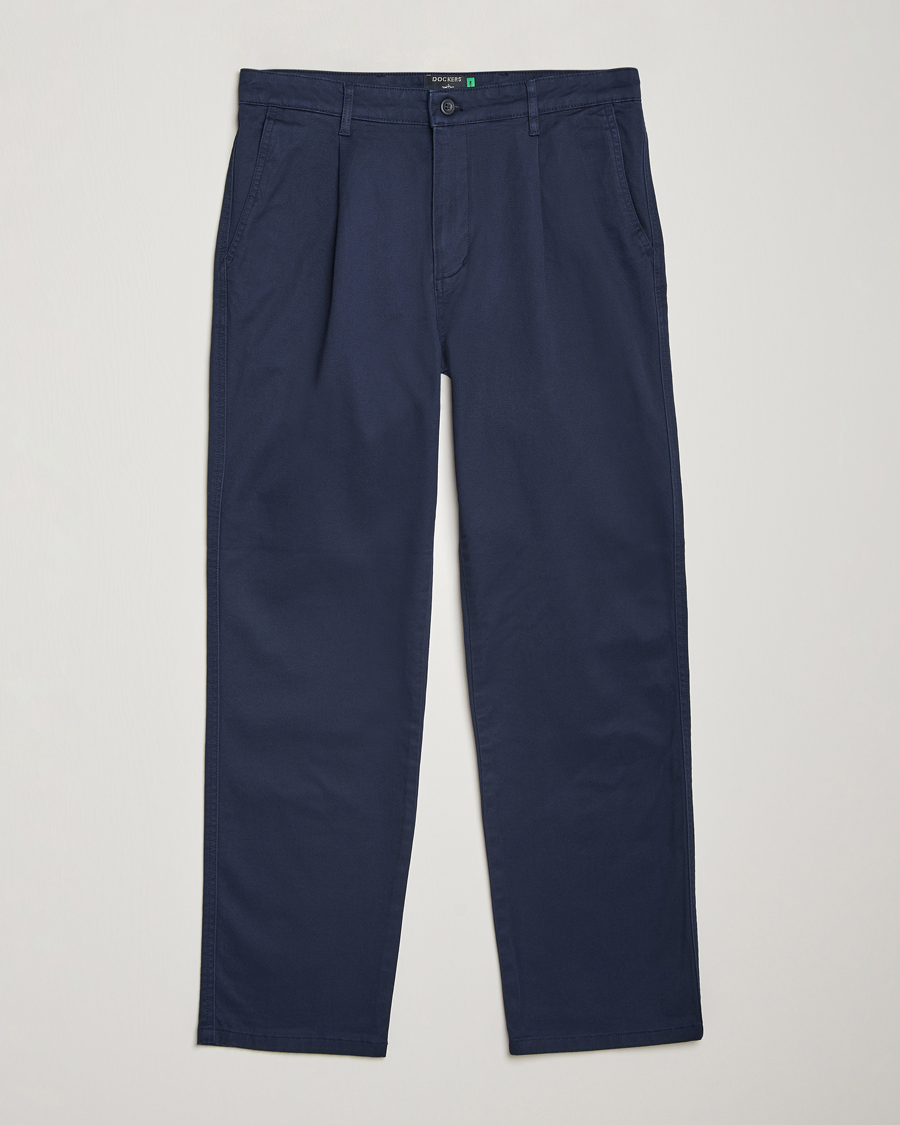 Herre | Chinos | Dockers | Original Pleated Cotton Chino Navy Blazer