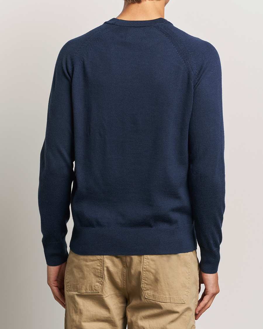 Herre | Trøjer | Dockers | Washable Merino Crewneck Navy Blazer
