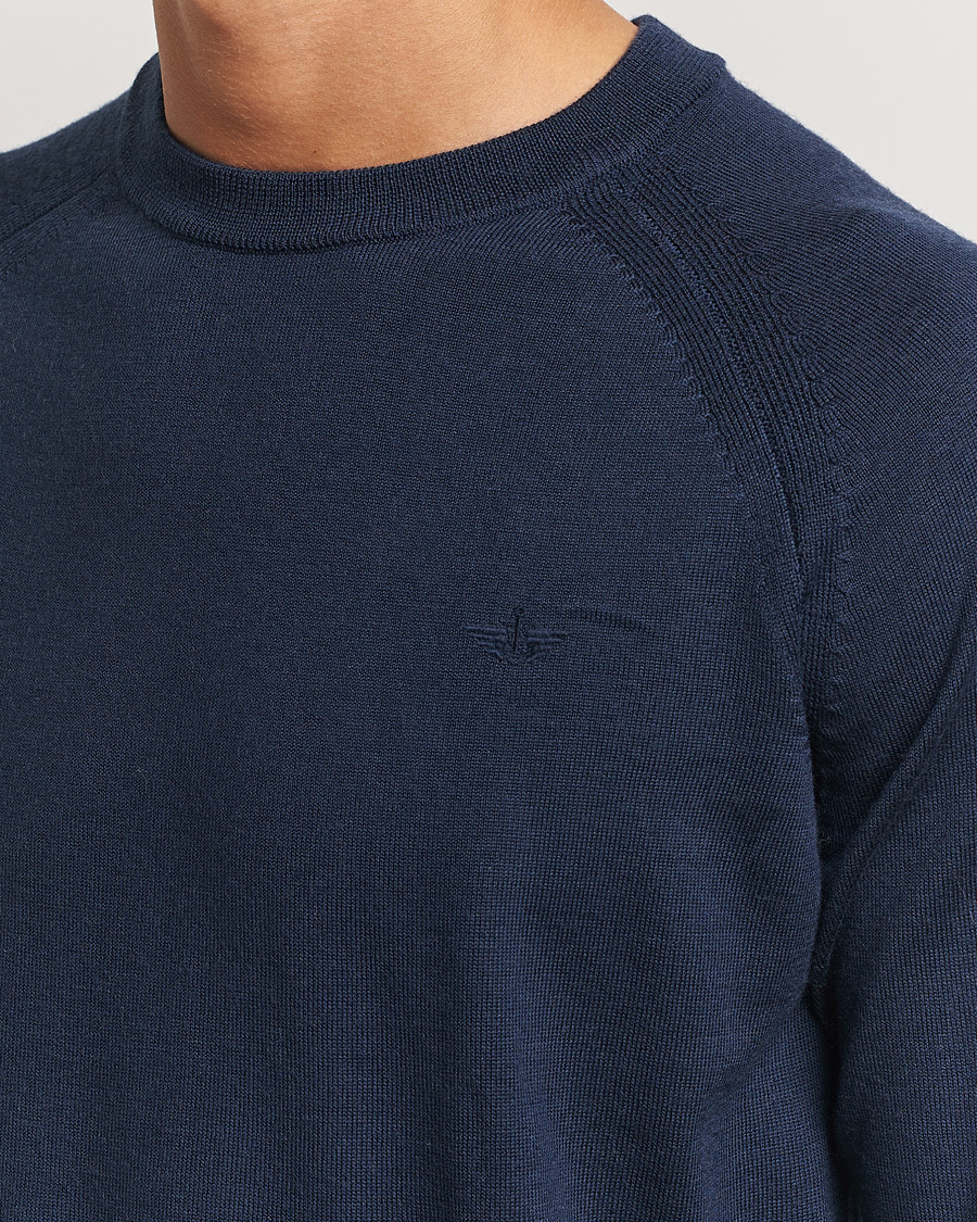 Herre | Trøjer | Dockers | Washable Merino Crewneck Navy Blazer
