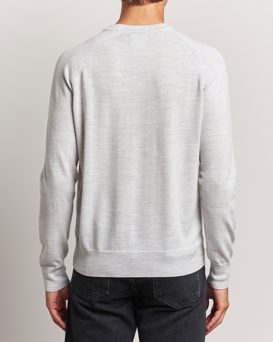 Herre | Trøjer | Dockers | Washable Merino Crewneck Light Grey