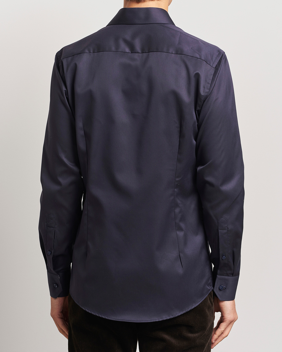 Herre | Skjorter | Eton | Slim Fit Signature Twill Contrast Shirt Navy