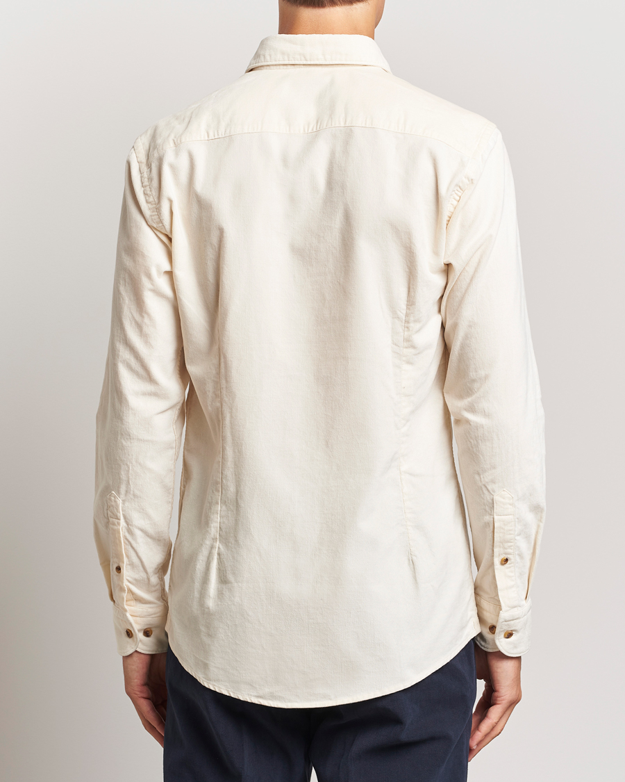 Herre | Skjorter | Eton | Slim Fit Fine Wale Corduroy Shirt Off White
