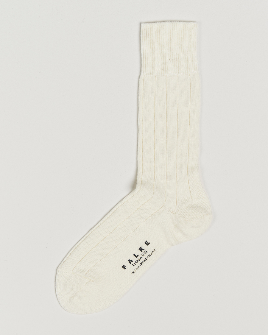 Herre | Undertøj | Falke | Lhasa Cashmere Socks Off White