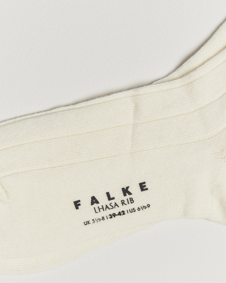 Herre | Undertøj | Falke | Lhasa Cashmere Socks Off White