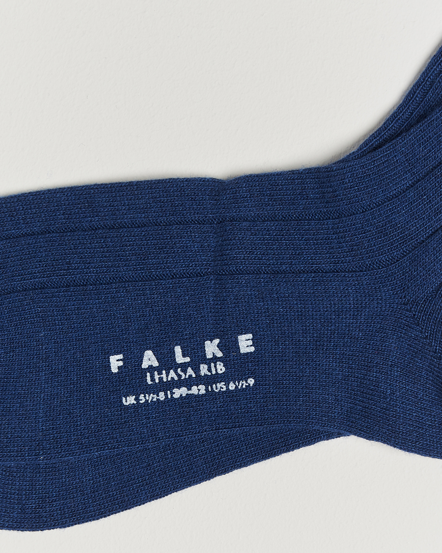 Herre | Undertøj | Falke | Lhasa Cashmere Socks Royal Blue