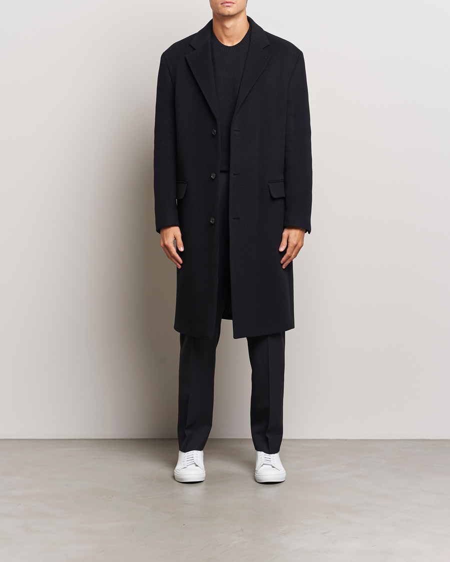 Herre | Jakker | Filippa K | Relaxed Wool Coat Black