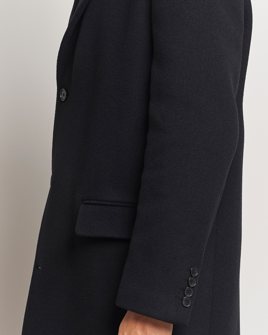 Herre | Jakker | Filippa K | Relaxed Wool Coat Black