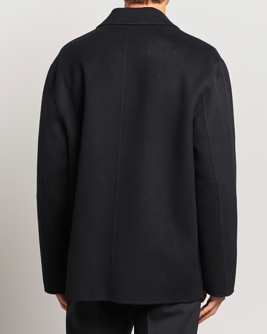 Herre | Jakker | Filippa K | Double Faced Wool Peacoat Black