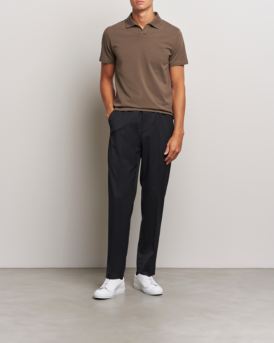 Herre | Bukser | Filippa K | Relaxed Terry Wool Trousers Anthracite