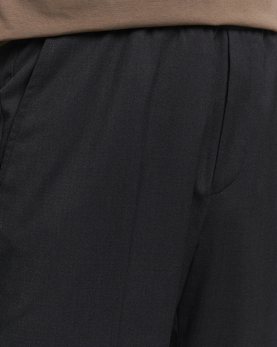 Herre | Bukser | Filippa K | Relaxed Terry Wool Trousers Anthracite