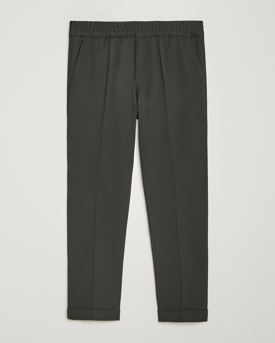 Herre | Bukser | Filippa K | Terry Wool Trousers Green Melange