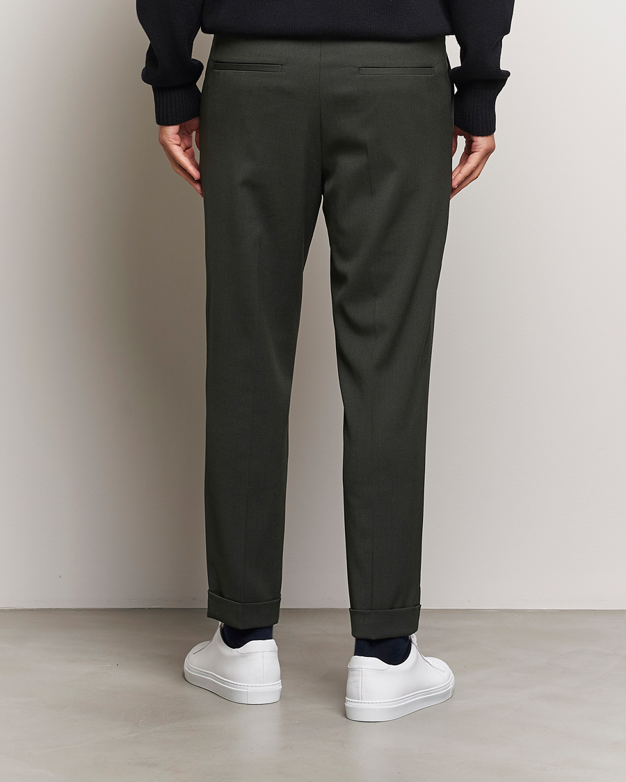 Herre | Bukser | Filippa K | Terry Wool Trousers Green Melange