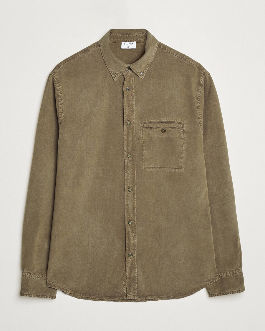 Herre | Skjorter | Filippa K | Zachary Lyocell Shirt Dark Sage