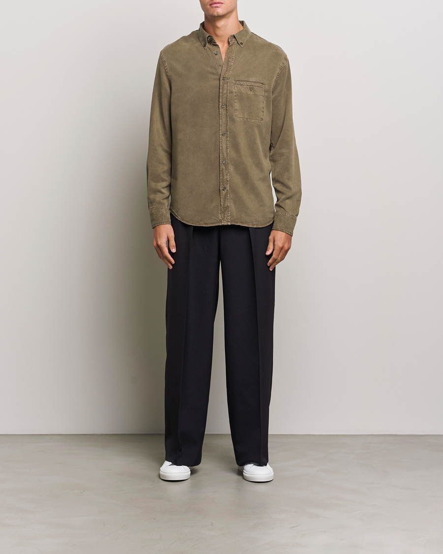 Herre | Skjorter | Filippa K | Zachary Lyocell Shirt Dark Sage
