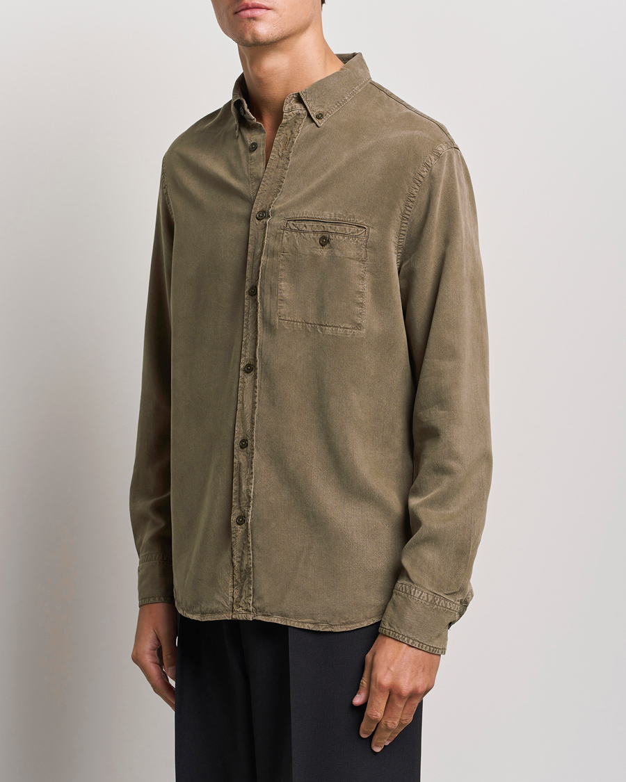 Herre | Skjorter | Filippa K | Zachary Lyocell Shirt Dark Sage