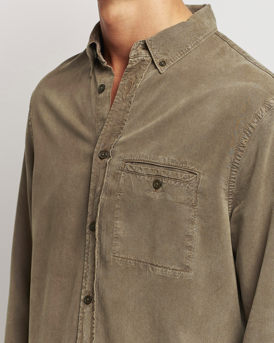 Herre | Skjorter | Filippa K | Zachary Lyocell Shirt Dark Sage