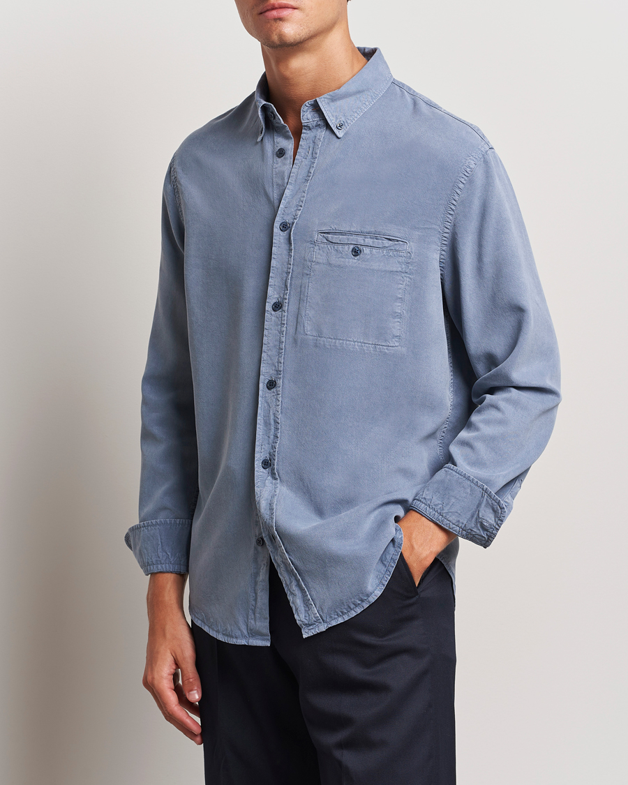 Herre | Skjorter | Filippa K | Zachary Lyocell Shirt Grey Blue