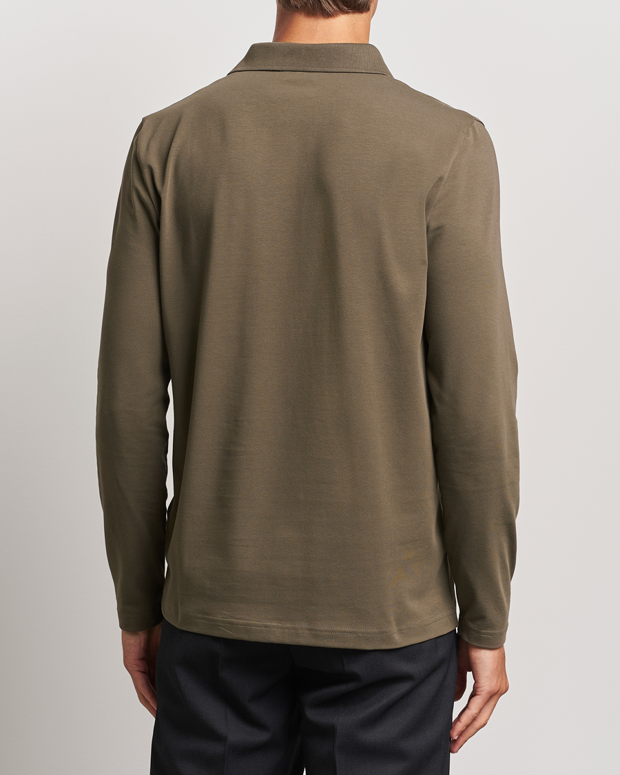 Herre | Trøjer | Filippa K | Luke Lycra Poloshirt Dark Sage