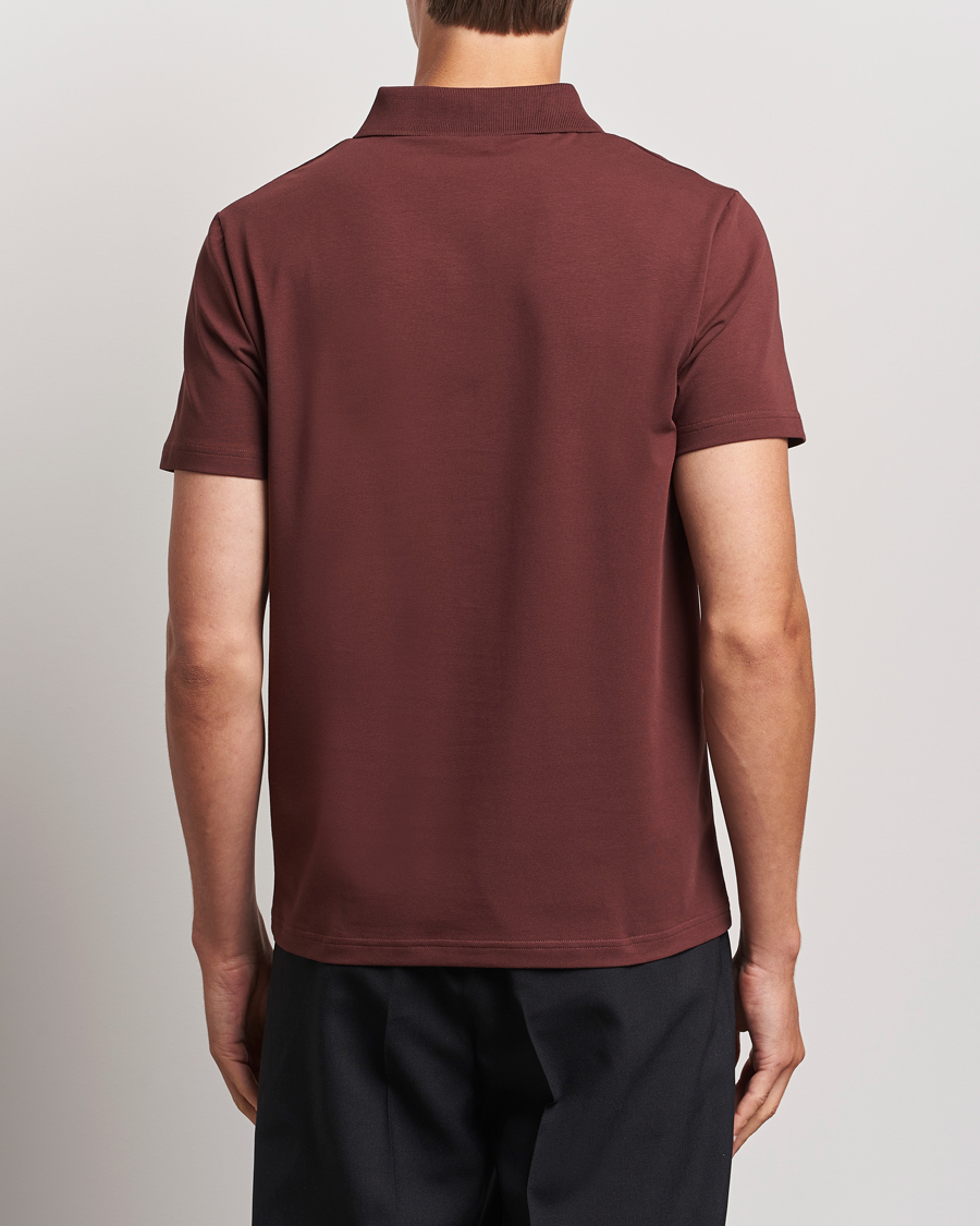 Herre | Polotrøjer | Filippa K | Soft Lycra Polo T-Shirt Mahogany Brown