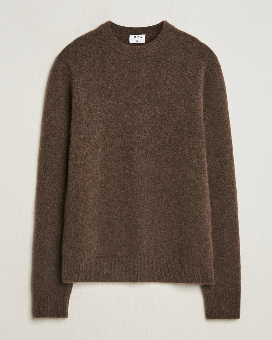 Herre | Trøjer | Filippa K | Yak Knitted Sweater Driftwood