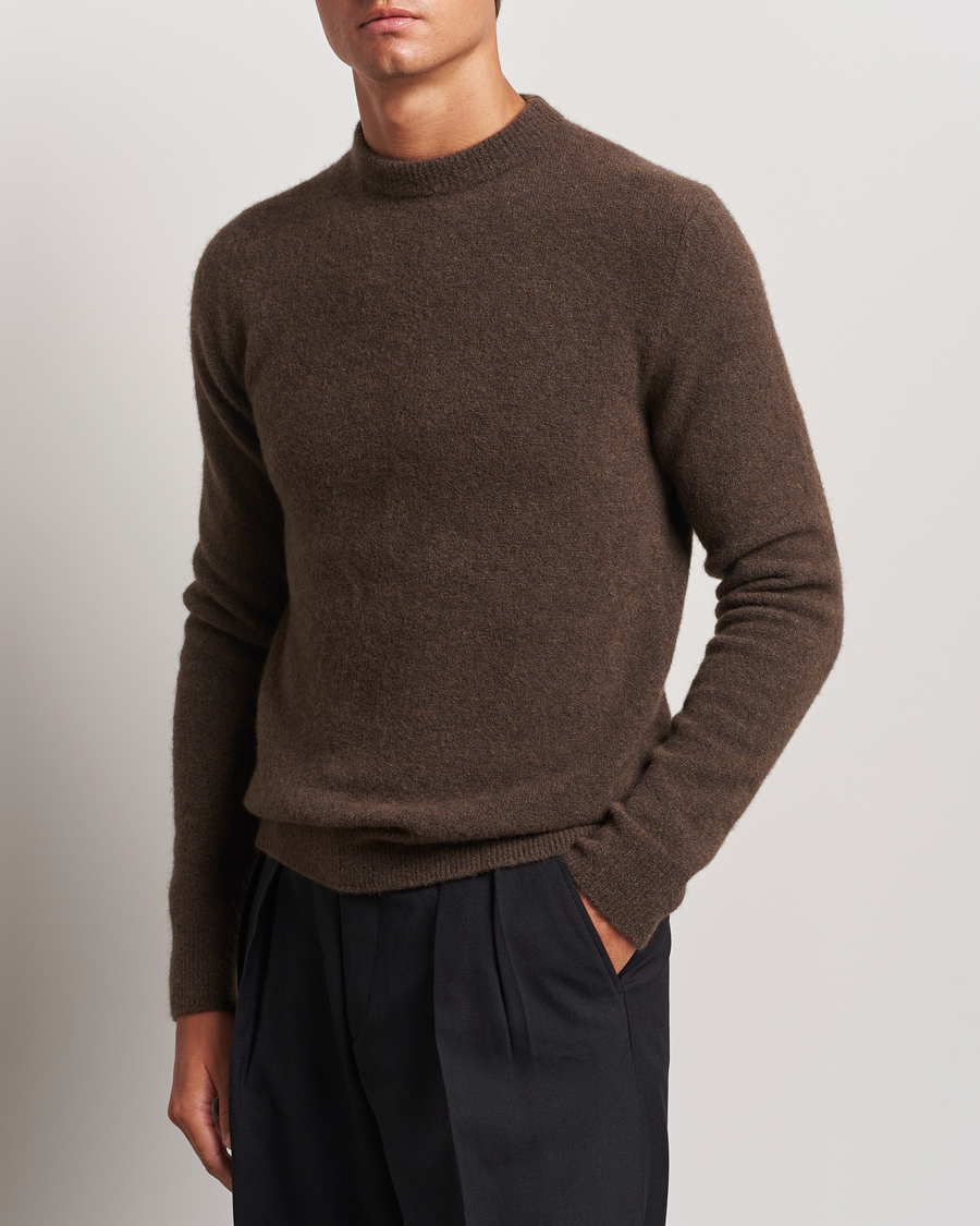 Herre | Trøjer | Filippa K | Yak Knitted Sweater Driftwood