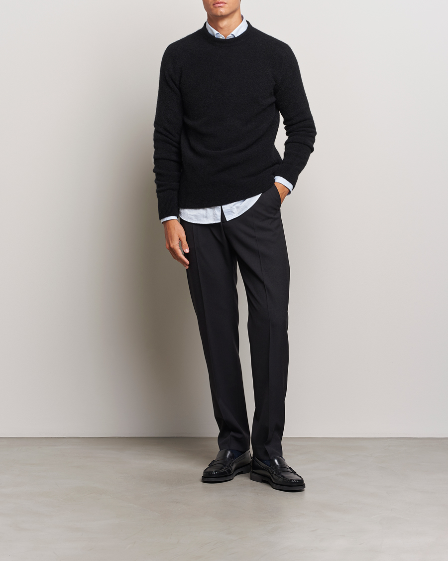 Herre | Trøjer | Filippa K | Yak Knitted Sweater Black