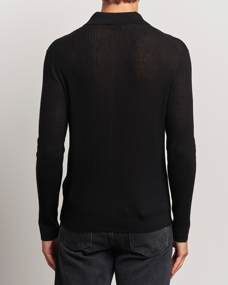 Herre | Trøjer | Filippa K | Light Knitted Cardigan Black