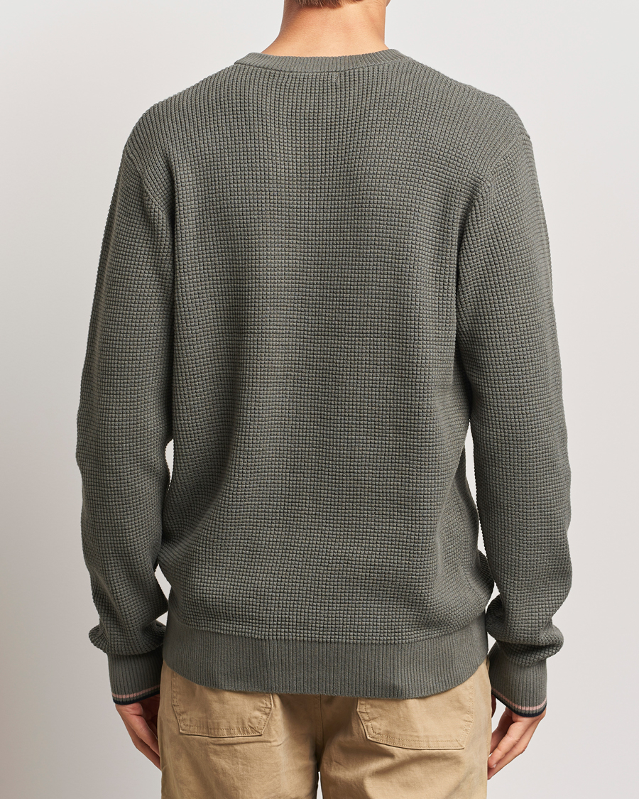 Herre | Trøjer | Fred Perry | Waffle Stitch Jumper Field Green