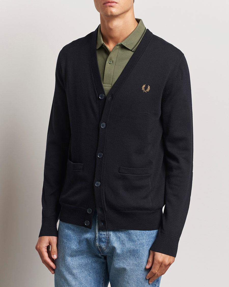 Herre | Trøjer | Fred Perry | Classic Cardigan Navy