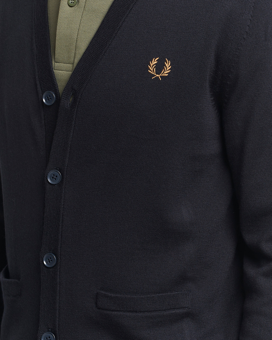 Herre | Trøjer | Fred Perry | Classic Cardigan Navy