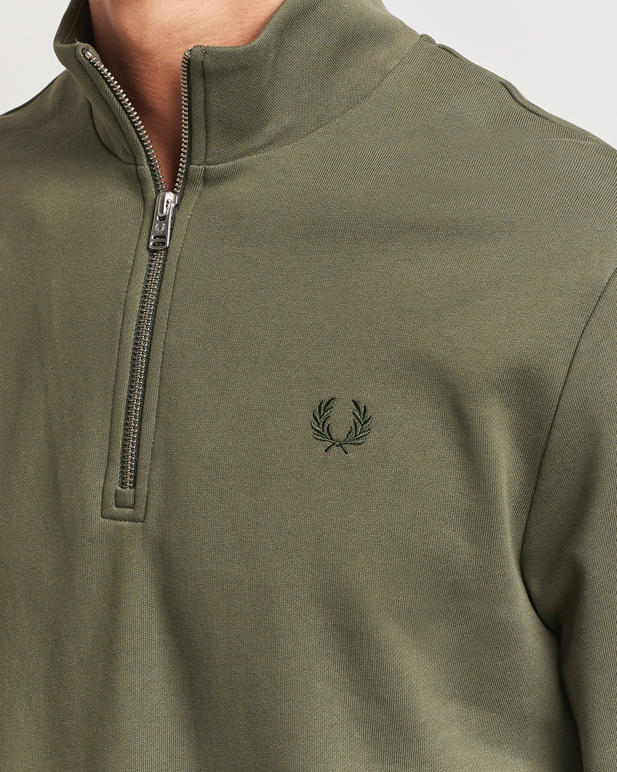 Herre | Trøjer | Fred Perry | Half Zip Sweatshirt Laurel Green