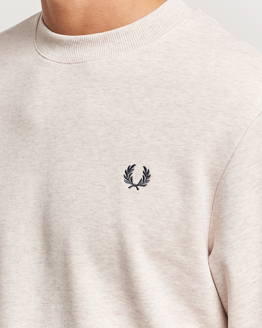 Herre | Trøjer | Fred Perry | Crew Neck Sweatshirt Oatmeal Melange
