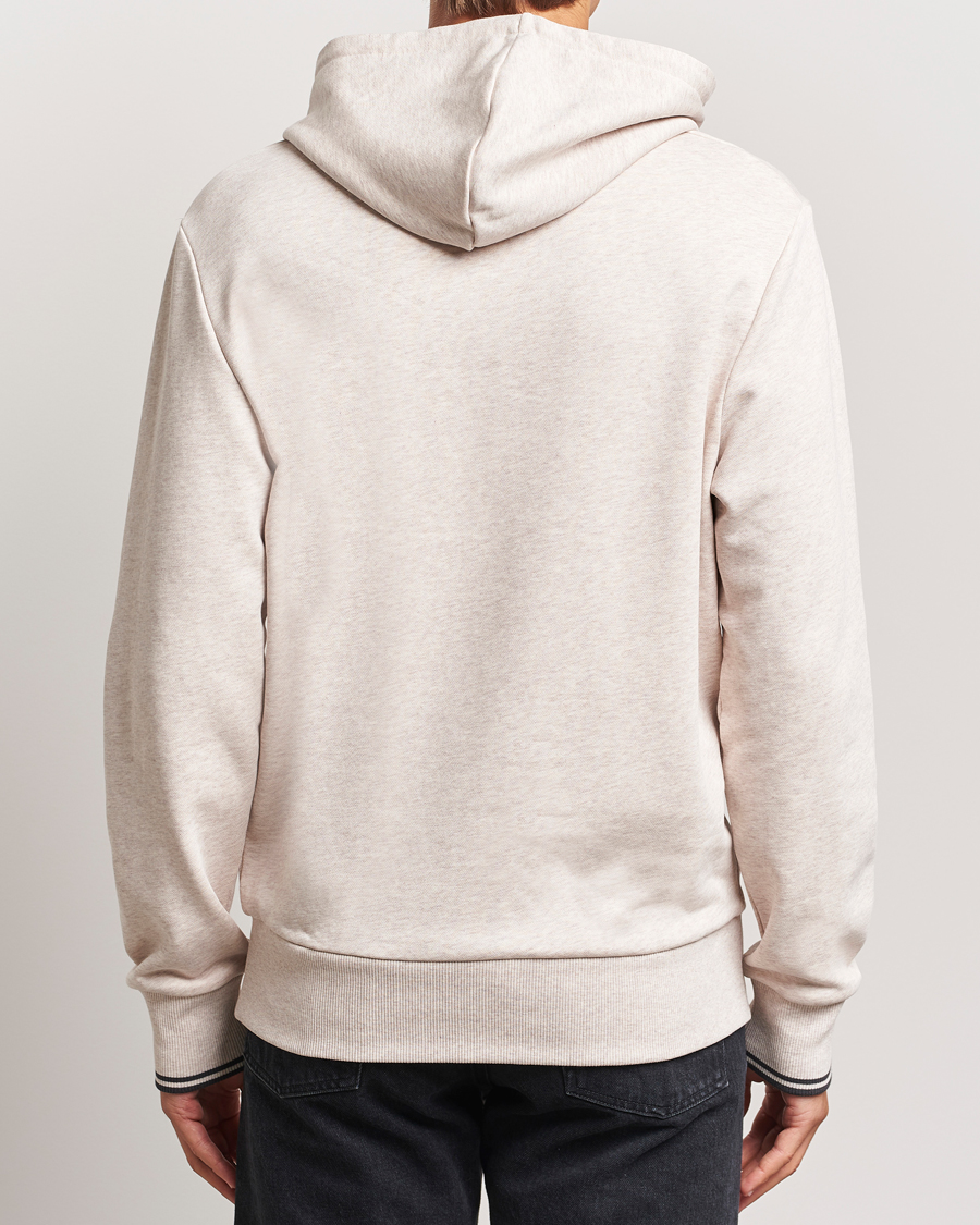 Herre | Trøjer | Fred Perry | Tipped Hoodie Oatmeal Melange