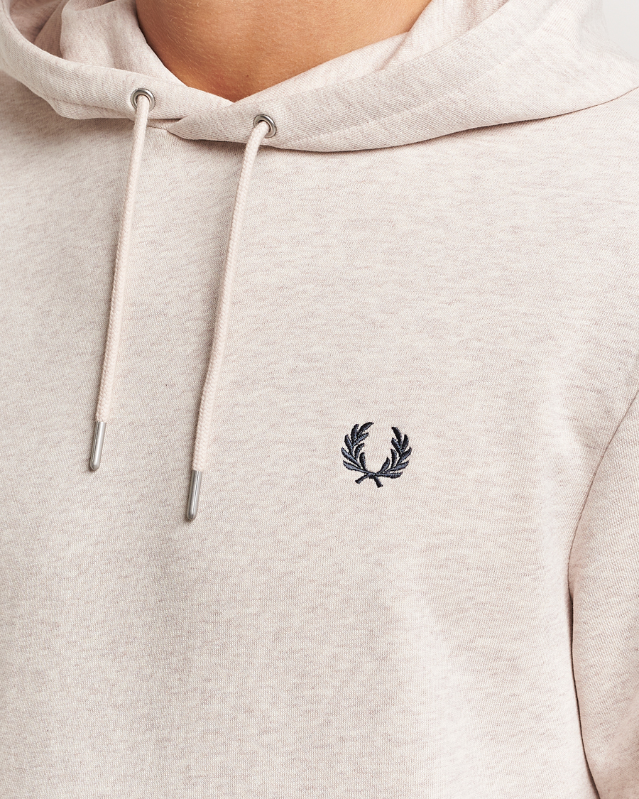 Herre | Trøjer | Fred Perry | Tipped Hoodie Oatmeal Melange