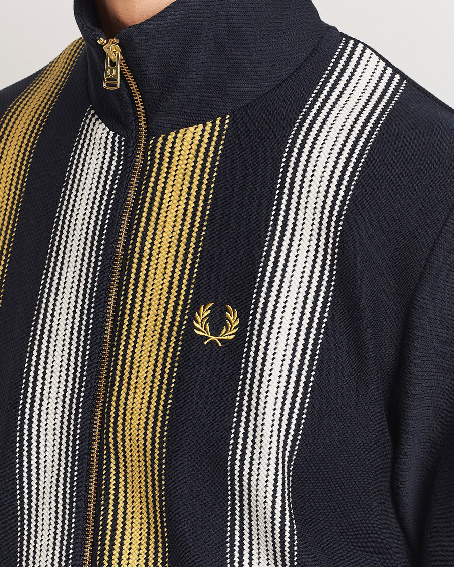 Herre | Trøjer | Fred Perry | Ombre Striped Track Jacket Navy